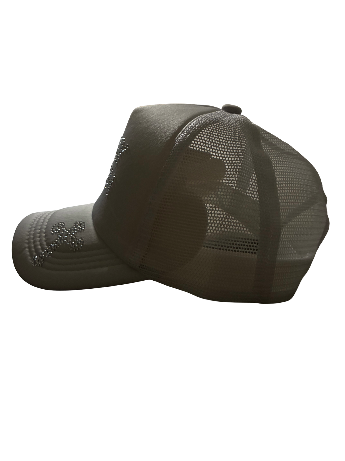 ALL WHITE RHINESTONE SNAPBACK