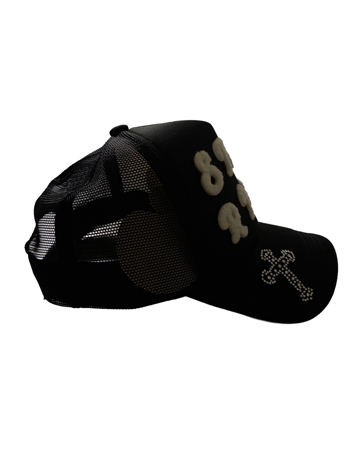 WHITE ON BLACK STAY RICH SNAPBACK