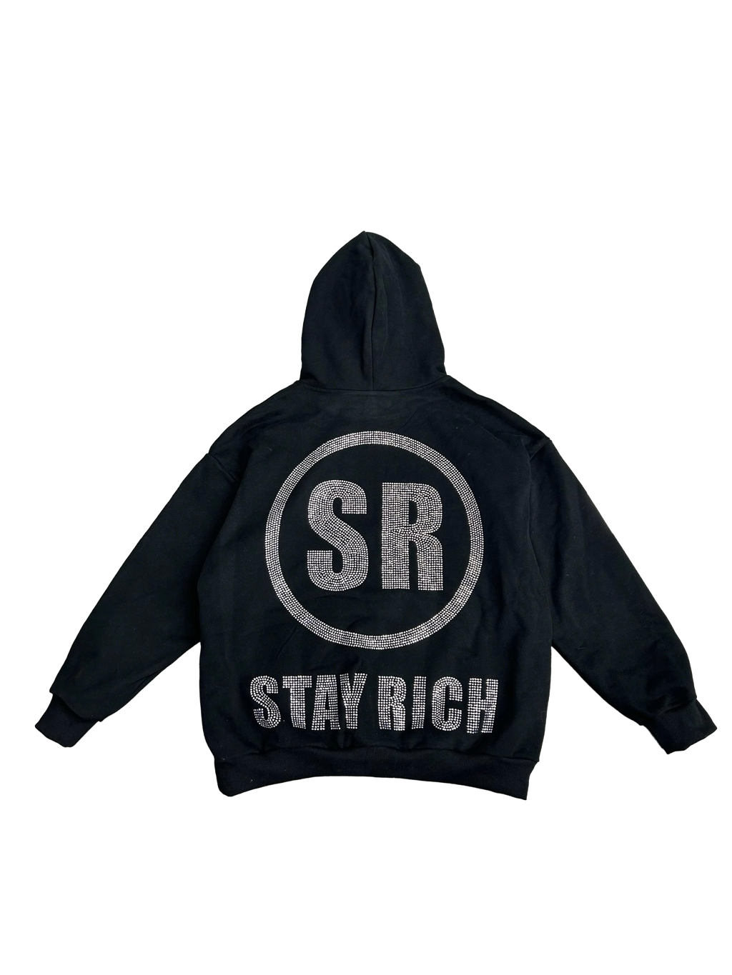 STAY RICH RHINESTONE HOODIE