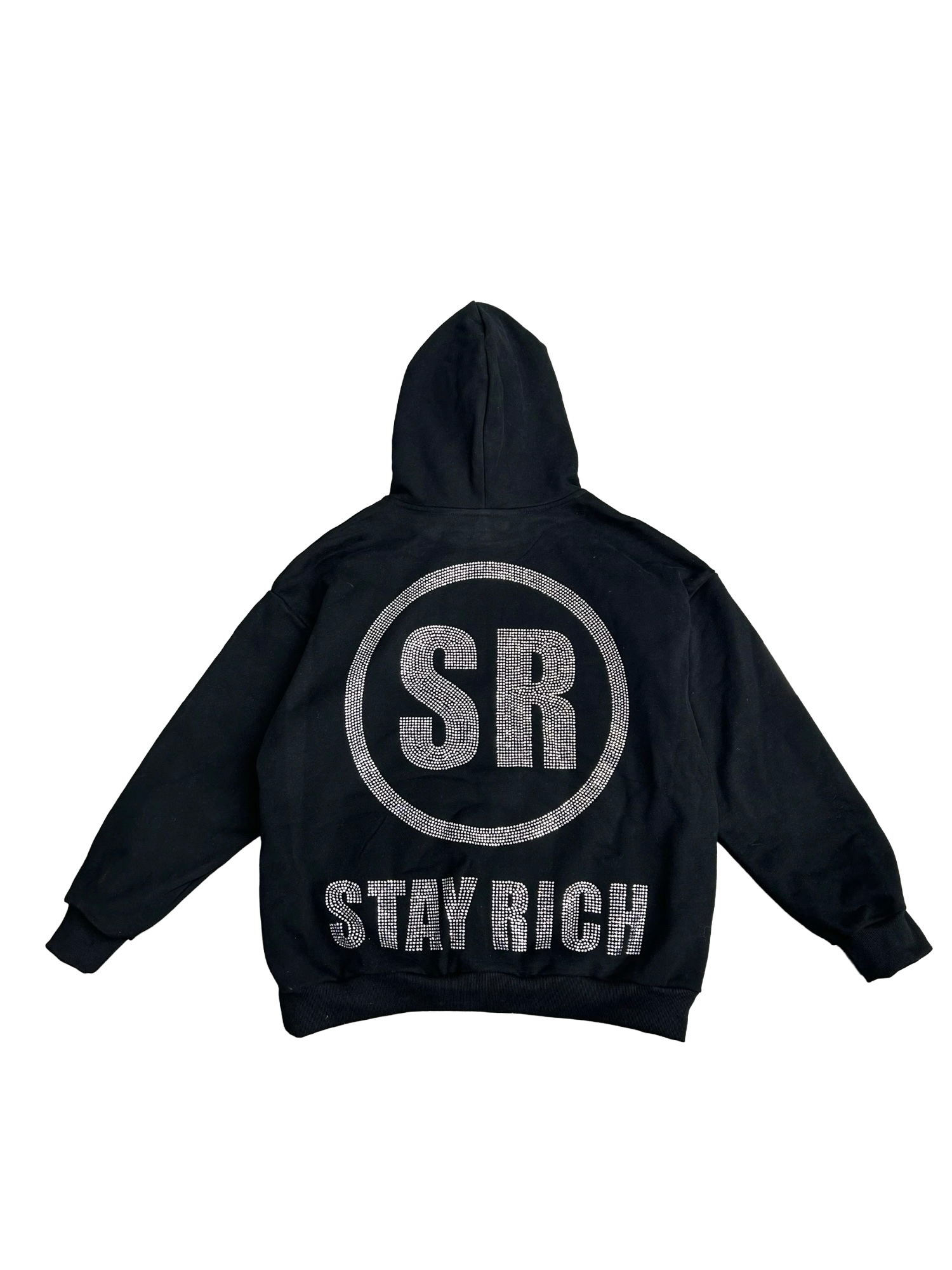 STAY RICH RHINESTONE HOODIE